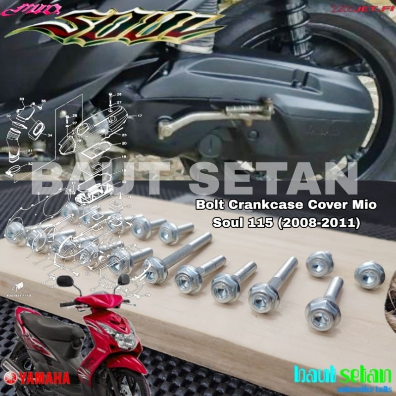 Baut Blok CVT Yamaha Mio Soul (Mode Dua Kunci) 2008-2011