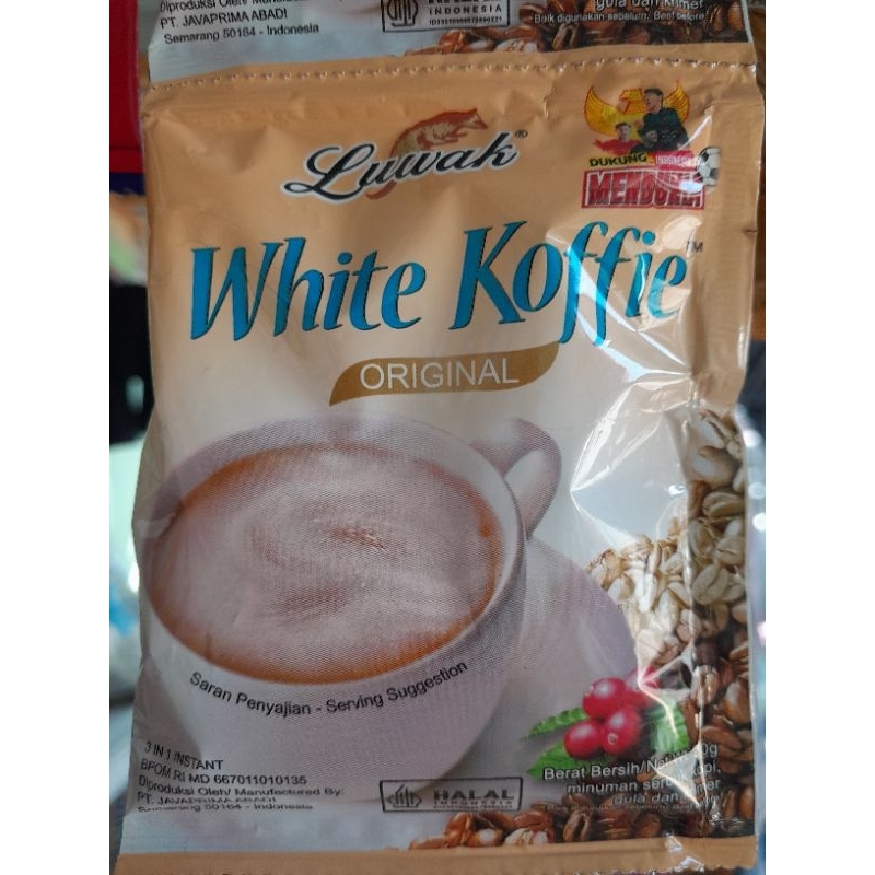 

Luwak White Koffie 20g KOPI MINUMAN SERBUK