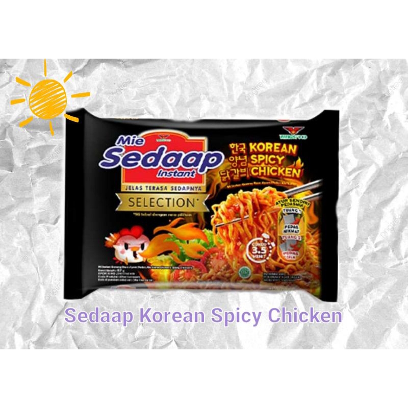 

Mie instant Sedaap Goreng Korean Spicy Chicken