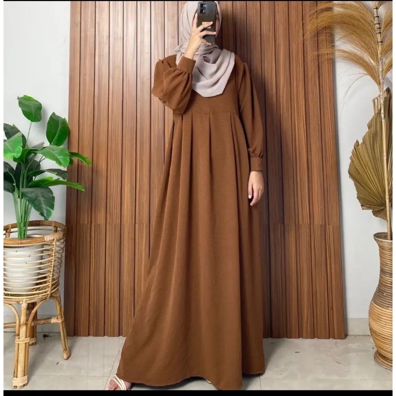 SyafaCollection Zaskia Dress Crinkle Airflow