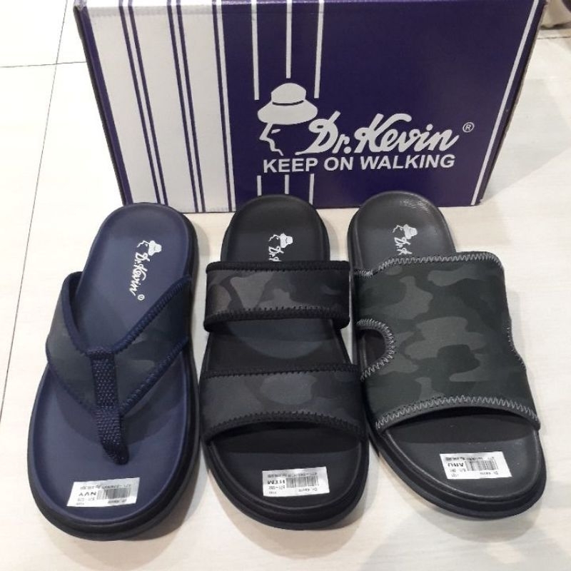 PROMO ✔ SANDAL SLOP DAN JEPIT PRIA BRAND DR.KEVIN 39 SD 44100% ORIGINAL