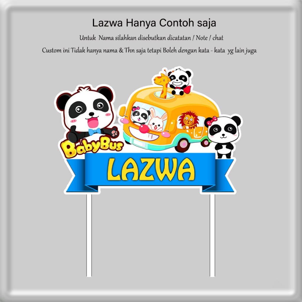 [Whispers] Topper cake Custom Karakter Pororo mixue barbie spiderman Hello kitty Kuda poni Boboi