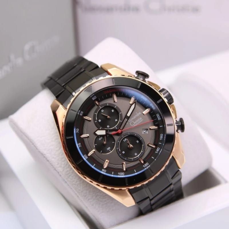 ALEXANDRE CHRISTIE 6503 AC 6503 Ac 6503 BLACK ROSEGOLD PRIA ORIGINAL