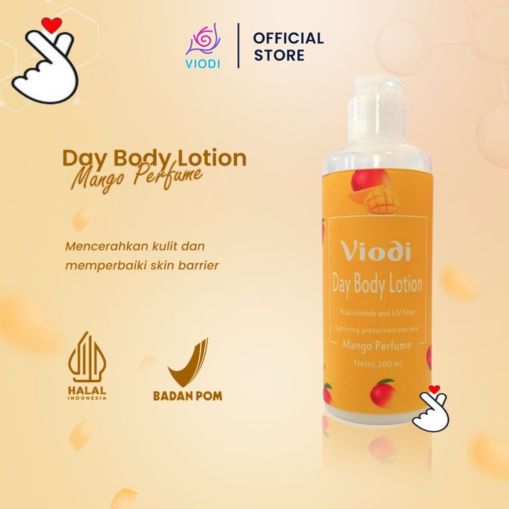 VIODI Body Lotion Day & Night 200ml // Hand Body Lotion BPOM