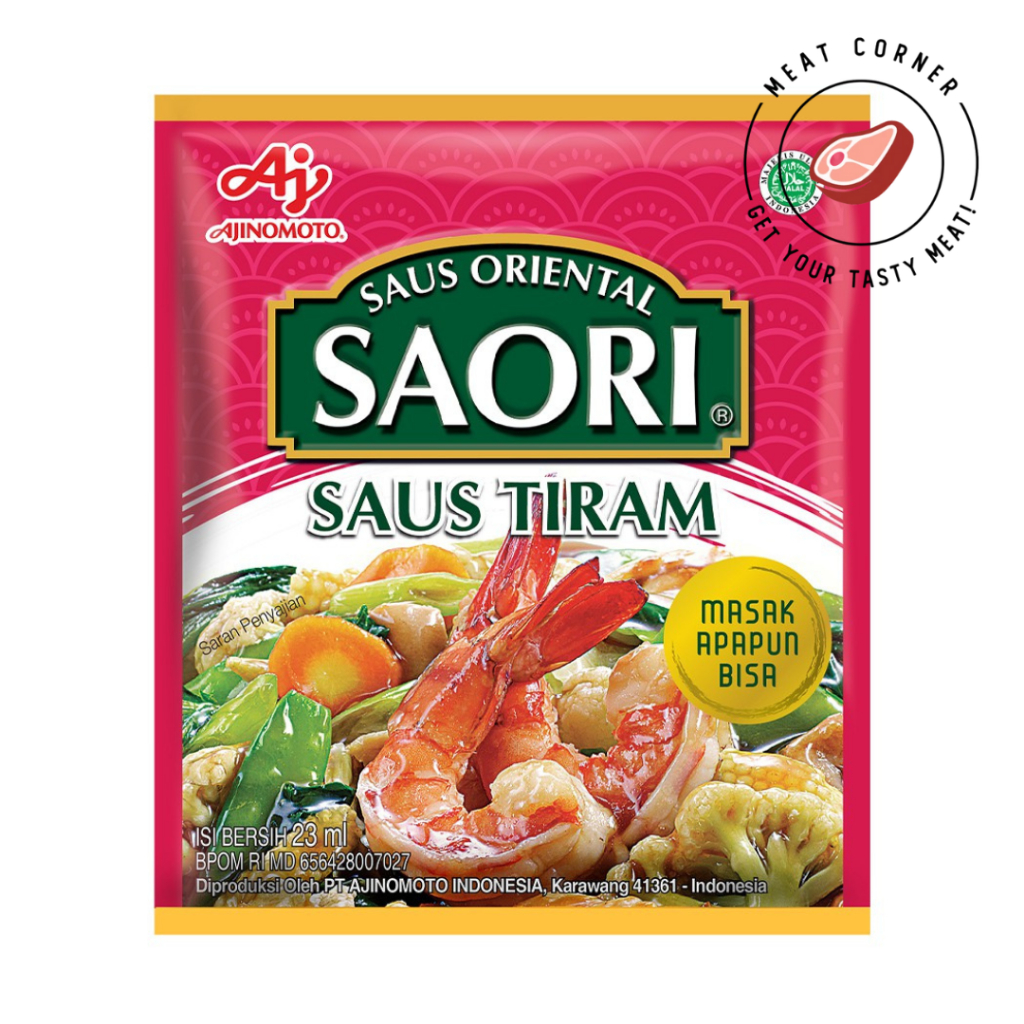 

SAORI SAUS TIRAM ORIENTAL OYSTER SACHET 23 ML MEAT CORNER BNI