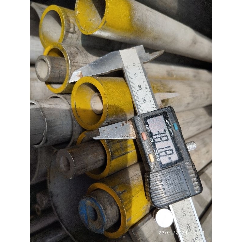 pipa stainless od 38mm tebel 4mm x 100cm