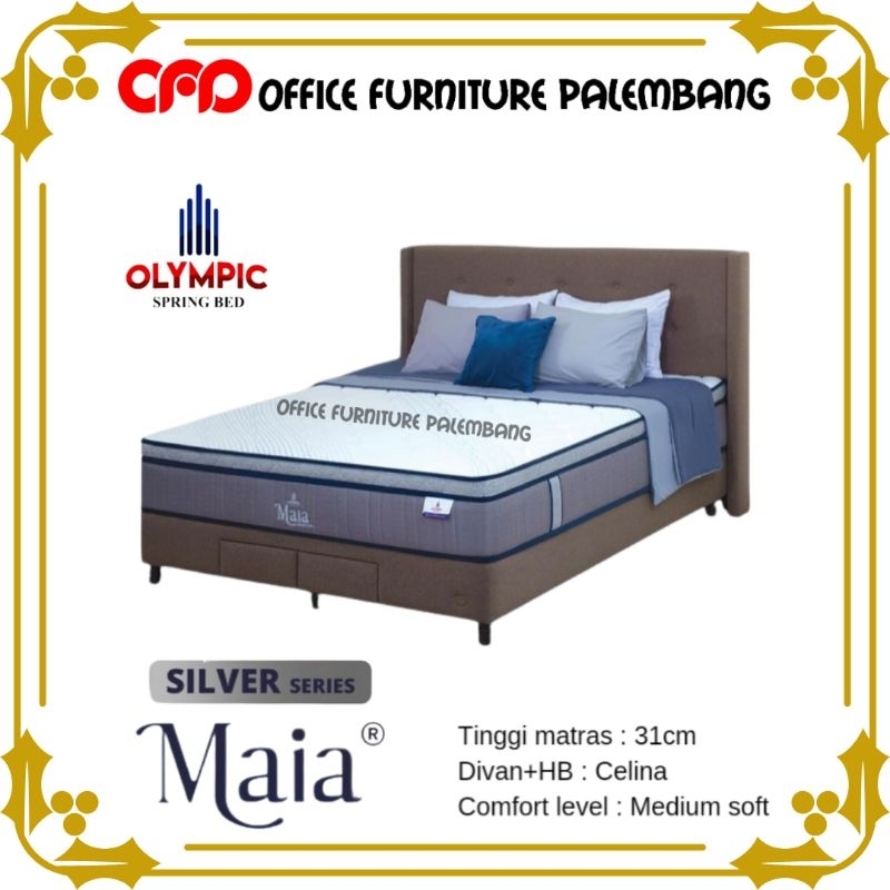 springbed olympic silver MAIA matras kasur spring bed plush top