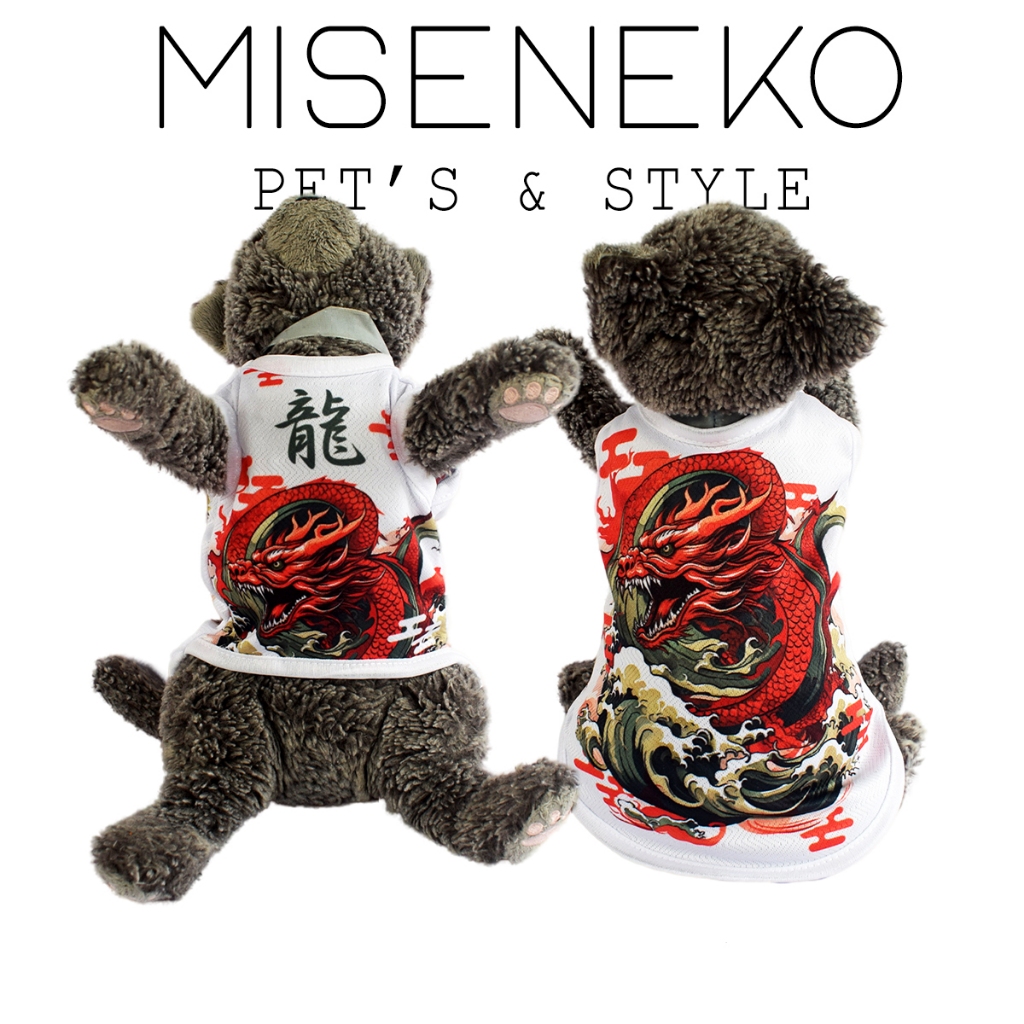 baju kucing anjing kelinci monyet lucu murah motif yakuza naga