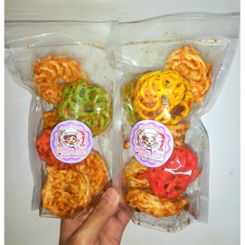 

KERUPUK SEBLAK ROSE MAWAR RAFAEL daun jeruk 50 gr & 100 gr