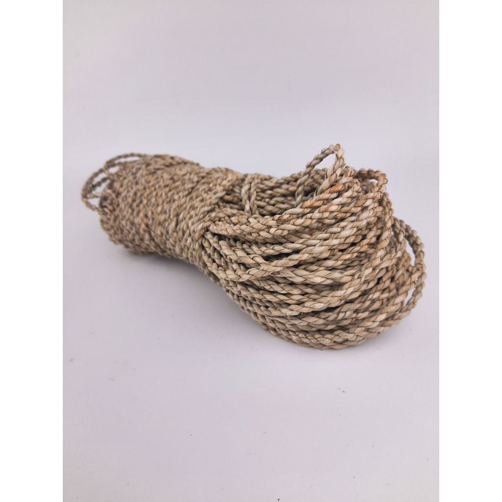 Tali Pandan Seagrass tali mendong agel ukuran 3-4mm Kiloan panjang -+150 meter