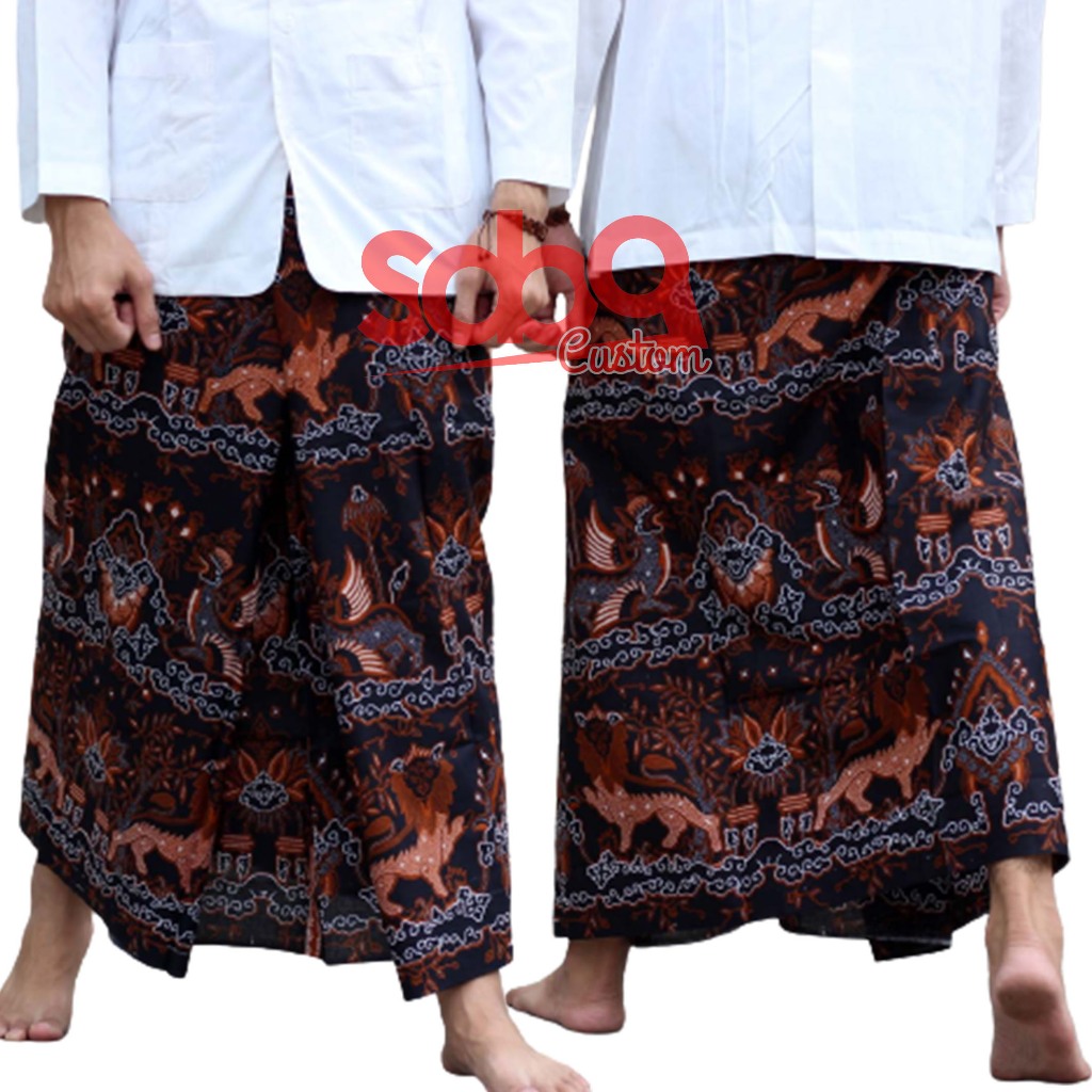 Sarung Batik Motif Cirebonan - Sarung Batik Megamendung - Sarung Batik Premium Mega Mendung V2