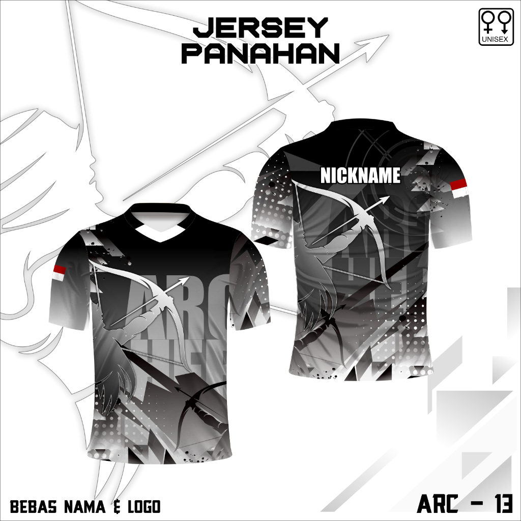Jersey kaos panahan baju olahraga panah terbaru