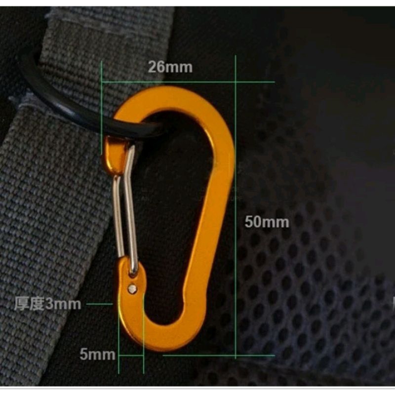 CARABINER 5D CARABINER CLAMBING GANTUNGAN KUNCI KARABINER