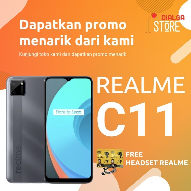 REALME C11 2021 RAM 2/32 GRASS GARANSI RESMI