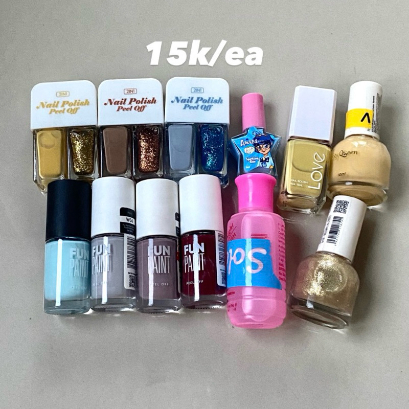 [PRELOVED] nail polish kutek miniso fun paint KKV sty queen amara