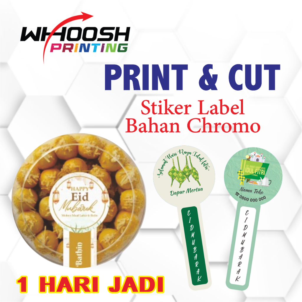 

Stiker Cromo Kiss Cut (LABEL MAKANAN)