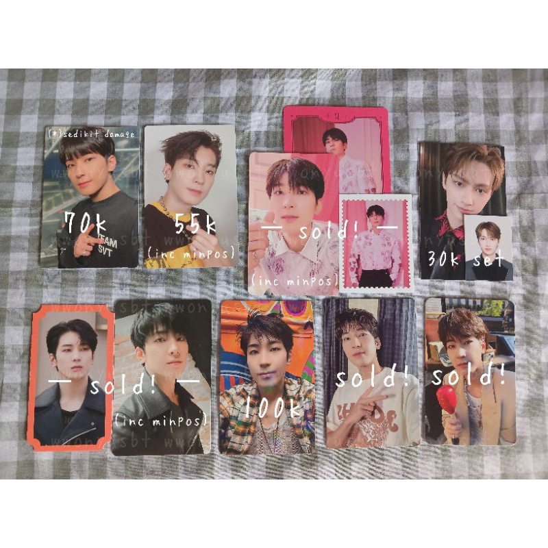 pc photocard seventeen jun memkit wonwoo carland 22 the name future dream sg23 digi bets pob heaven 