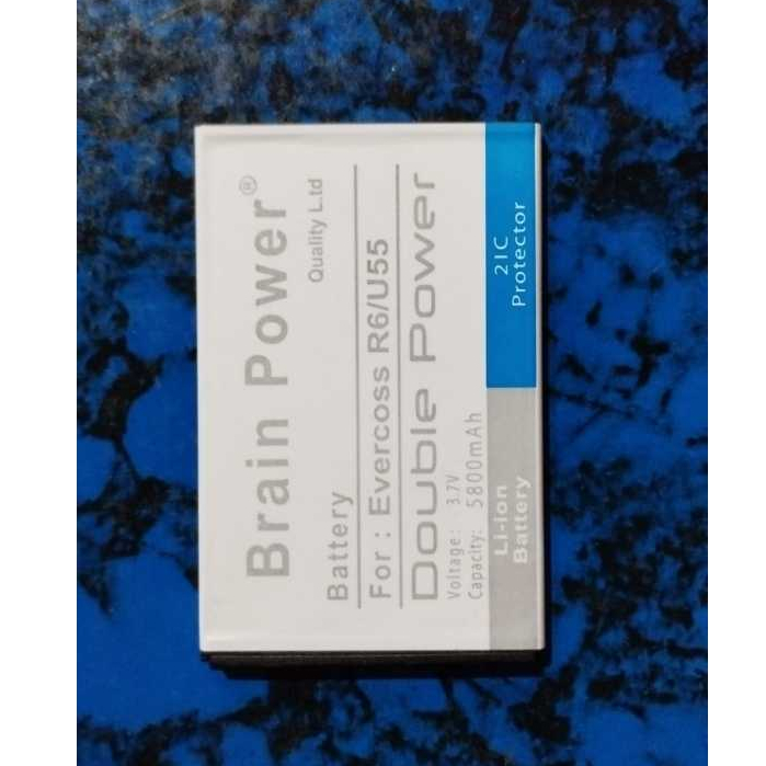 battery batre evercoss R6/U55 double power