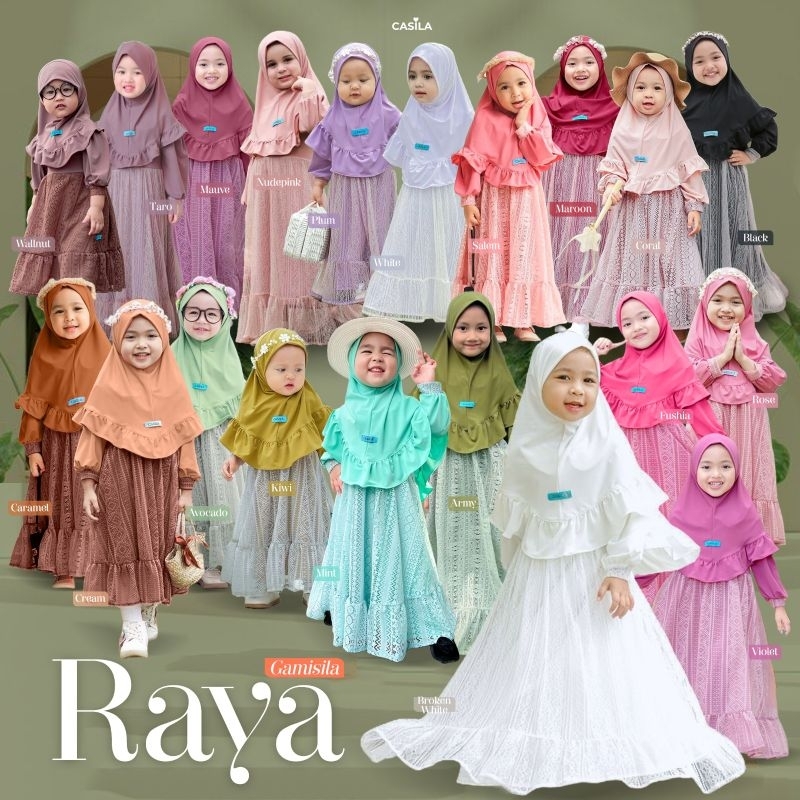 Gamisila Raya Chantilly Lace by Casila Gamis Brukat Tile Anak Gamis Renda Anak Gamis Pesta Anak