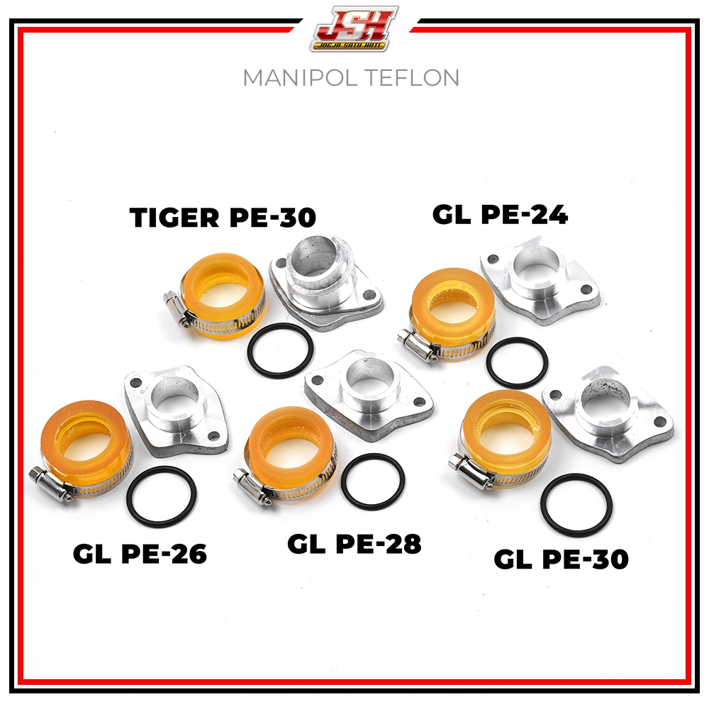 Manipol Manifold Teflon Intake  PE 24 26 28 30 CB 150 CB 100 GL NEW GL PRO GL 100 Mega Pro Tiger Rev