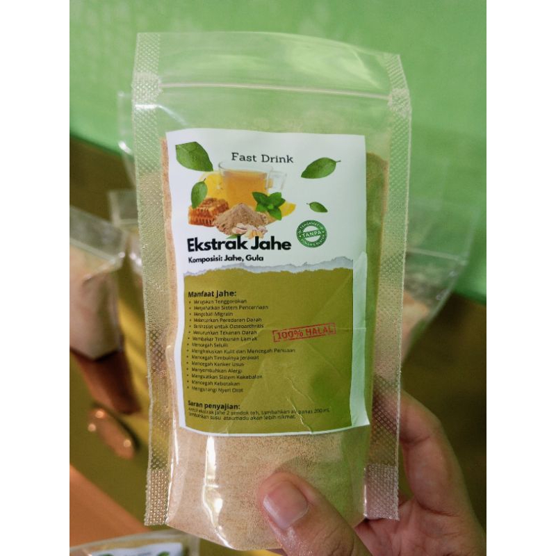 

EKSTRAK JAHE 150 GRAM / Minuman Jahe Bubuk