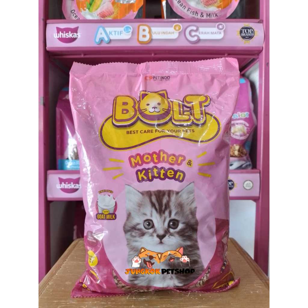 Bolt Cat Mother kitten 500gr - Makanan Kucing Anakan - Cat Food Kitten - Bolt Kitten