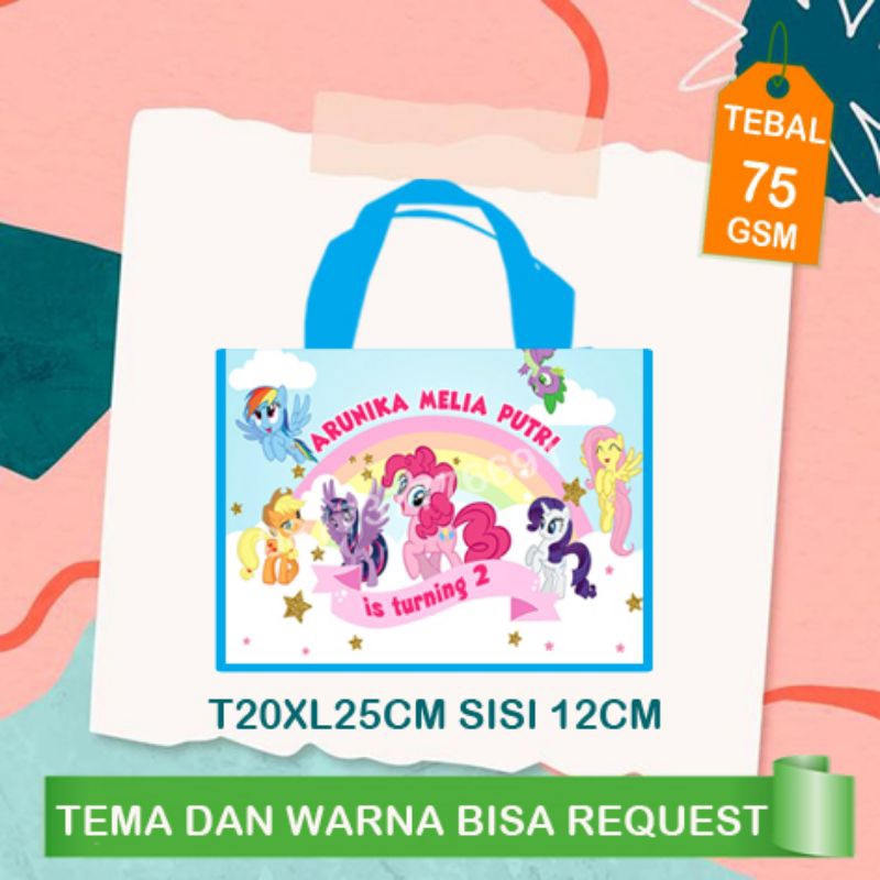 

Tas ultah my little pony/goodie bag ultah my little pony/tas souvernir ultah my little pony