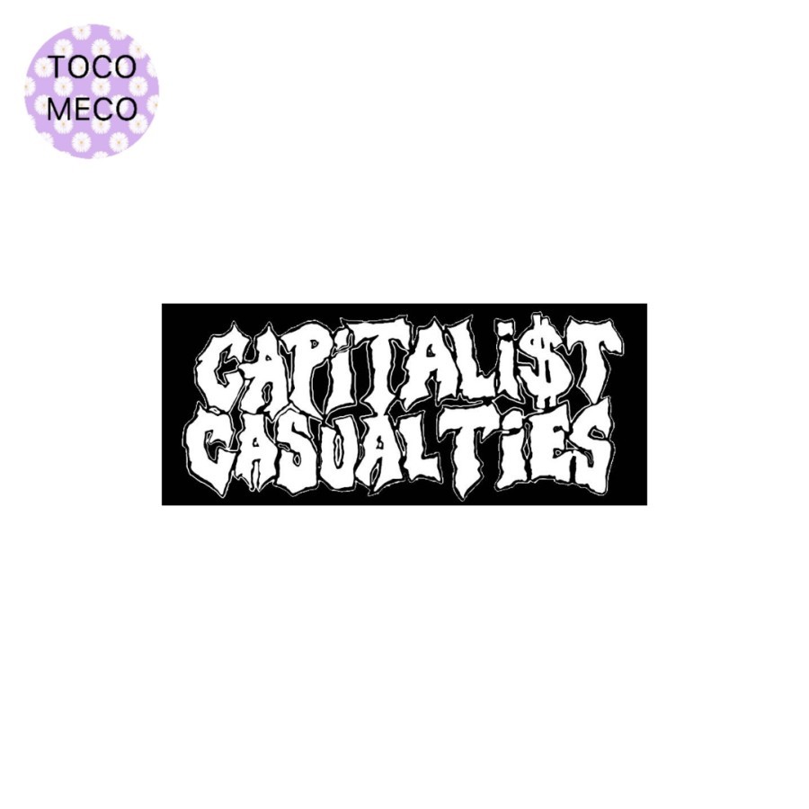 

sticker band CAPITALIST CASUALTIES logo hardcore punk powerviolence