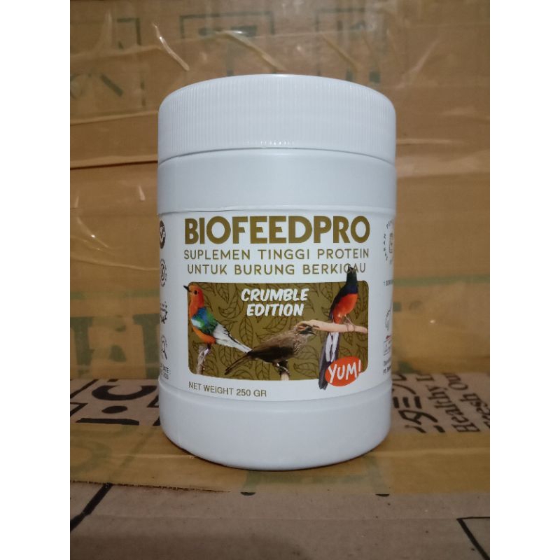 BIOFEEDPRO CRUMBLE Voer Suplement Protein Penggacor Burung Murai Batu Kacer Wambi