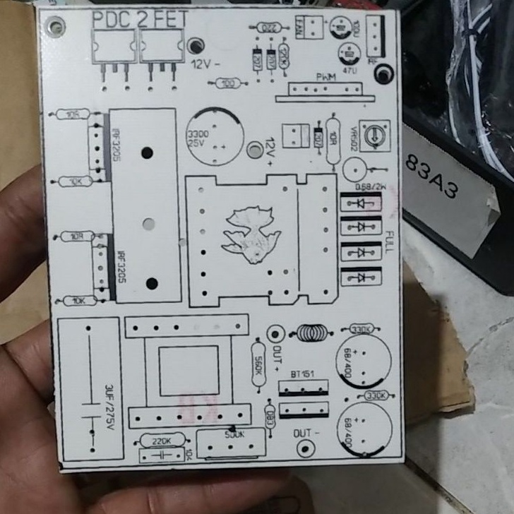 HJ6 PCB setrum PDC 2fet fiber fr4