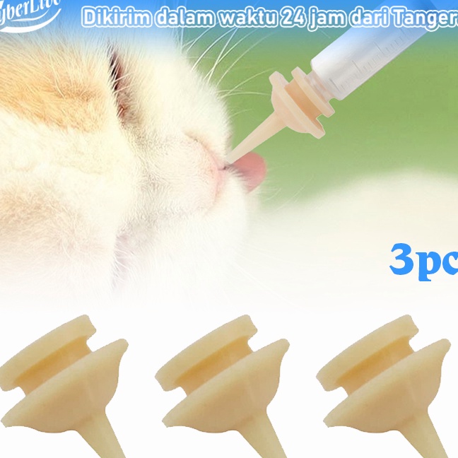 Ekstra 3pcs Dot Kucing Baru Lahir Dot Nipple Anjing Silikon Universal Pet Feeding Nipple Dot Makan