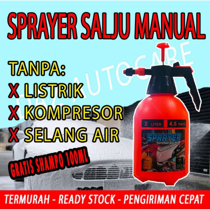 spray snow wash sprayer salju sprayer foam sprayer busa