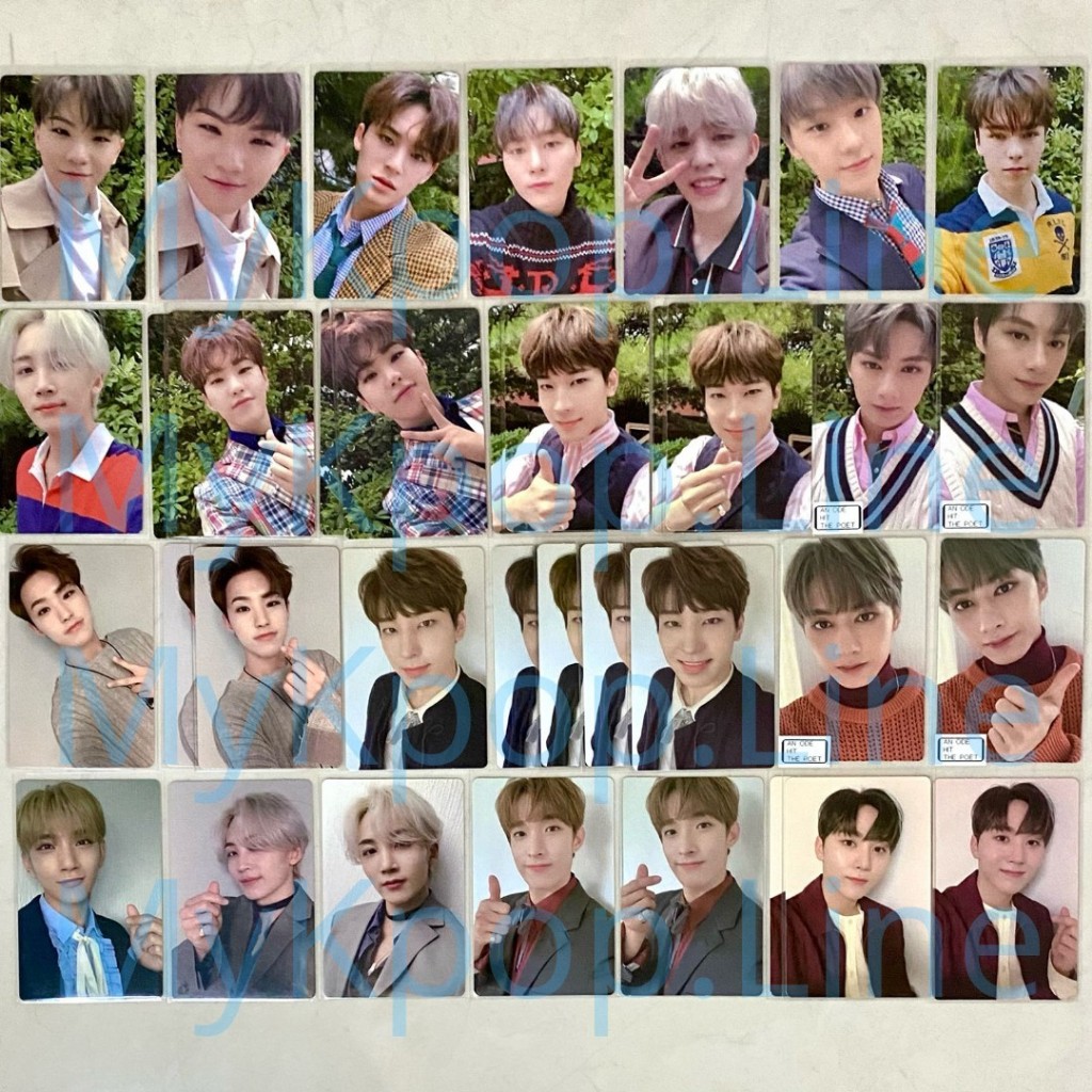 PC An Ode THE POET SVT Seventeen Photocard Official Album Woozi Mingyu Boo Seungkwan Scoups Dino Ver