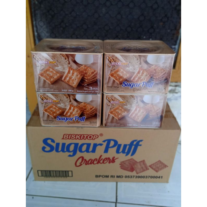 

Biskitop sugar puff kaleng 350gr kartonan isi 6