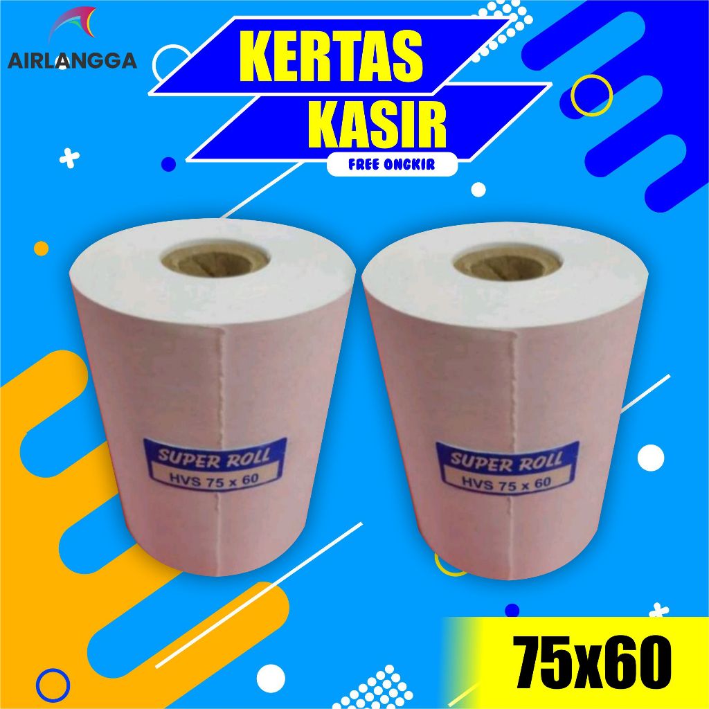 

Kertas kasir NCR Struk Kasir HVS 1 PLY / 2 PLY