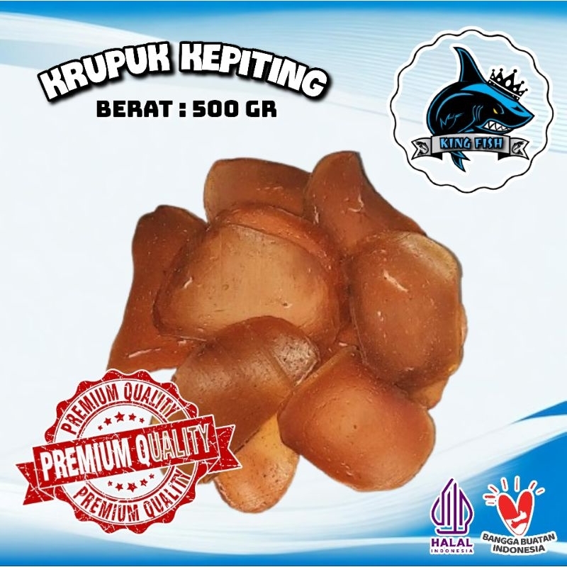 

500GR KERUPUK KEPITING ASLI MURAH BERKUALITAS