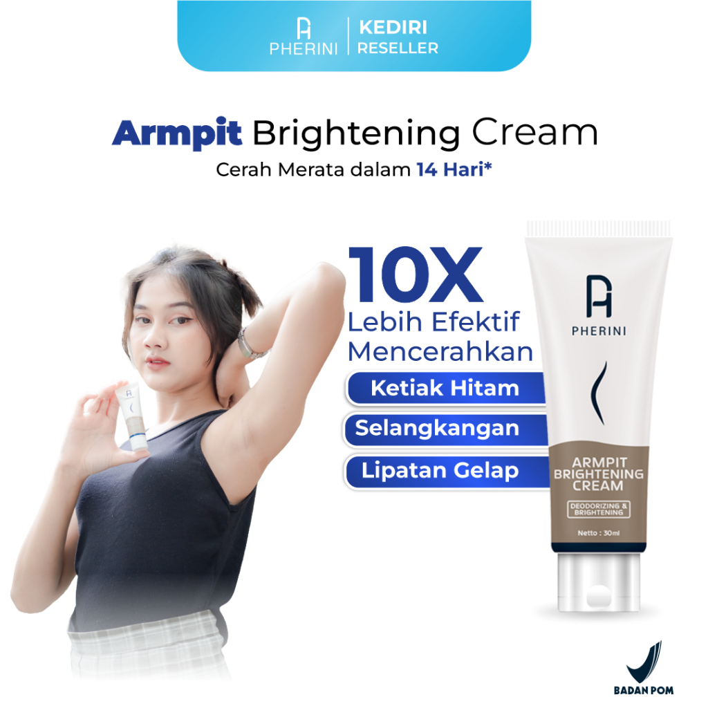 Pherini Armpit Brightening Cream Krim Pemutih Ketiak, Pemutih Selangkangan, Pemutih Lipatan - Lipata