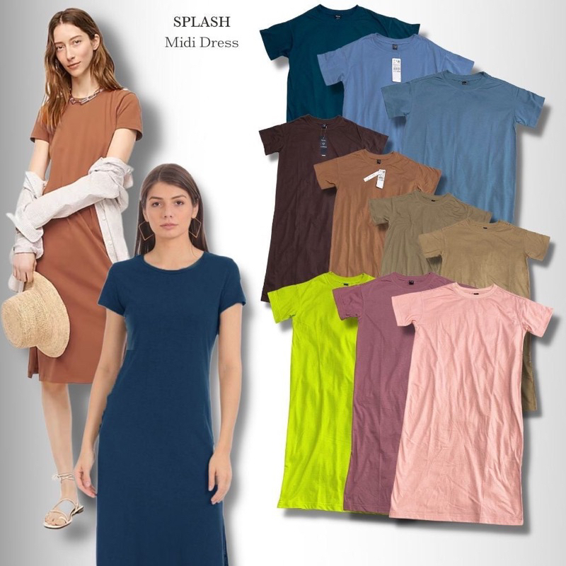 Midi dress splash