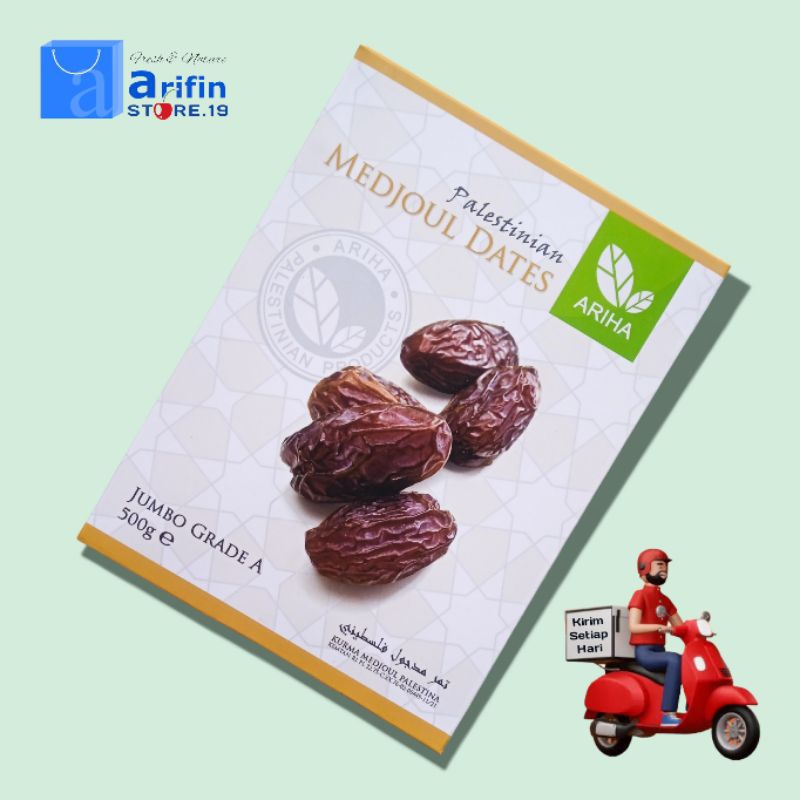 

Kurma Medjool Palestina 500gr /Kurma Medjoul Jumbo Grade A