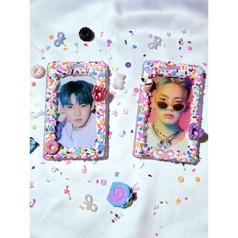 PHOTOCARD HOLDER CAHOL ACRYLIC DECO | Photocard Deco Acrylic Card Holder Deco (Cream Cake)