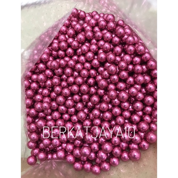 

Miliki Segera Sprinkle Mutiara Pearl Pink Merah Muda 7mm Edible 2gr Dekorasi Kue 8HJ