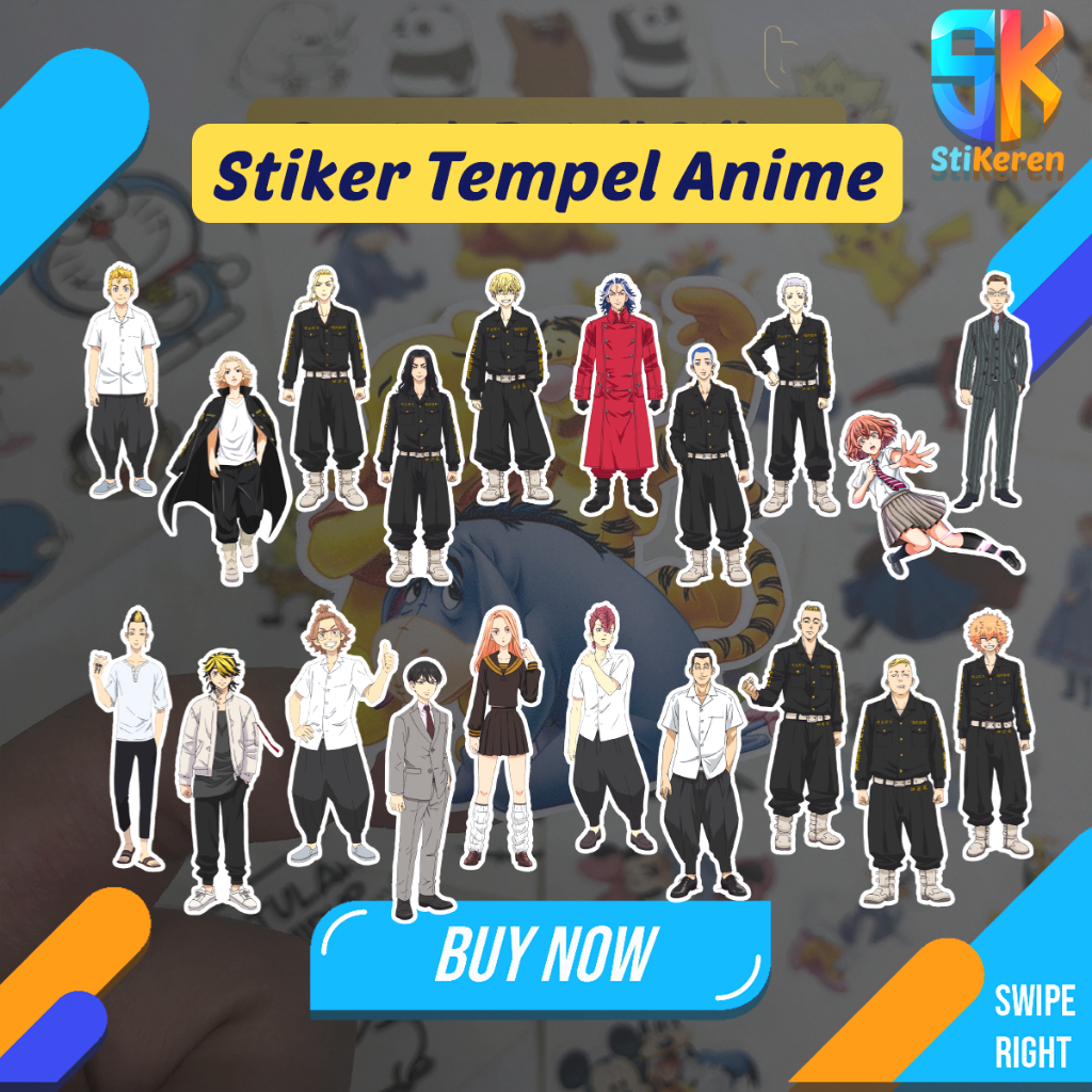 

Stiker Tempel Anime Tokyo Revenger untuk Laptop HP Kulkas Tumblr