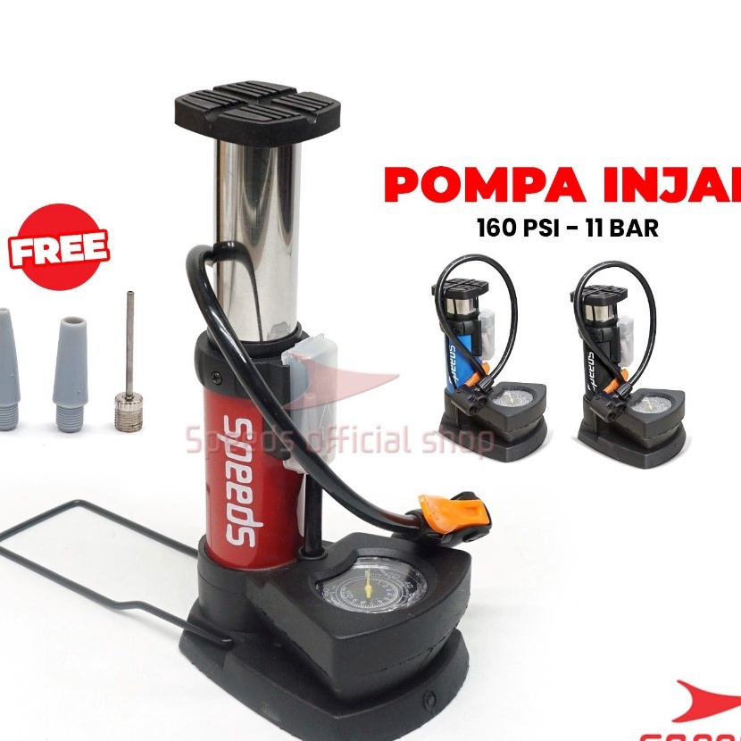 FG2 SPEEDS Mini Foot Pump Portable High PressurePompa Angin Kaki Untuk ban mobil motor 166