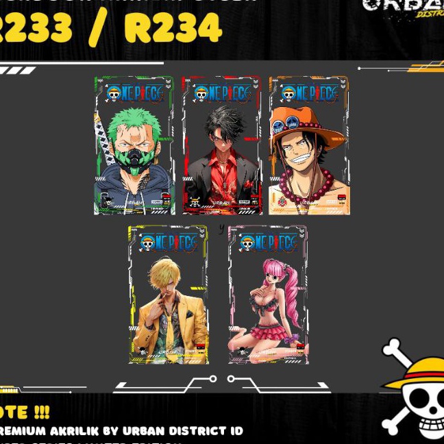 KF7 CYBERS One Piece Backdoor Akrilik R 233  R 234 Limited Edition By URBAN DISTRICT ID