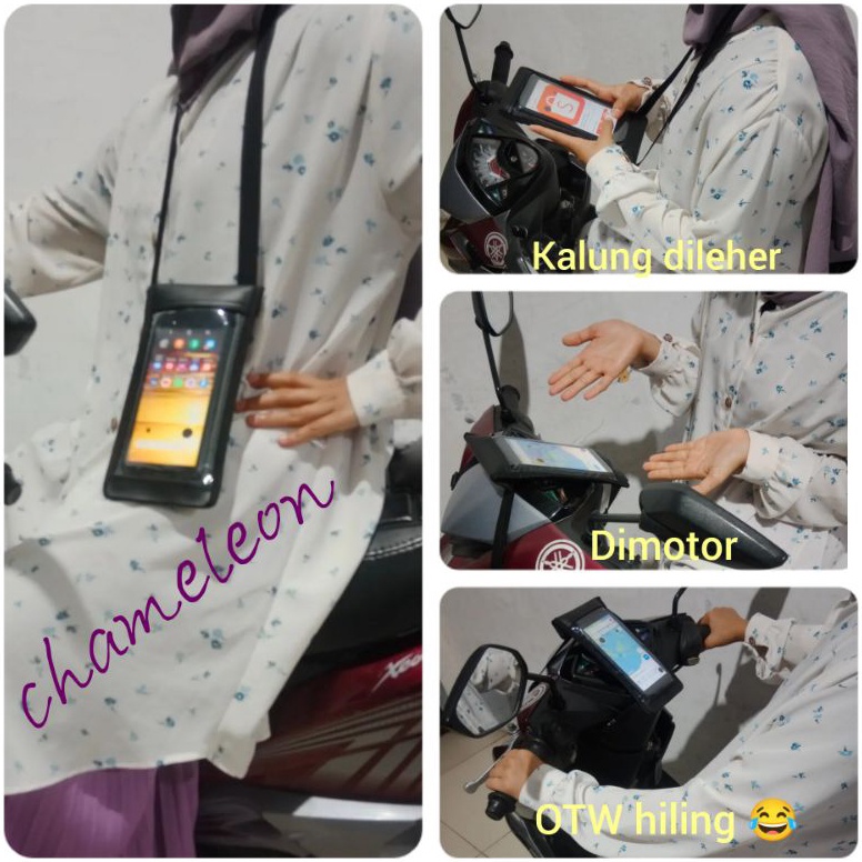 Terbaru 44 Tas Hp Gantung dileher HANGING WALLET dan juga bisa untuk HOLDER HP dimotor bahan kulit s