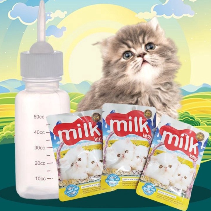 Beli BOTOL SUSU  KITTY MILK  BELI BOTOL DOT KUCING GRATIS SUSU Dot Kucing Botol Susu Kucing Kelinci 