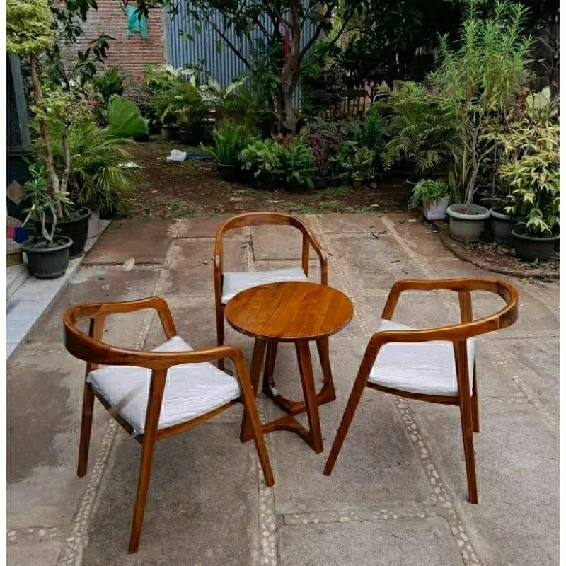Set kursi teras selly set meja teras meja teras selly kursi cafe kursi sely minimalis (3 kursi 1 mej