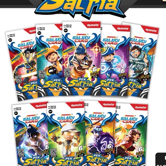 Tawaran Pek Satria  BoBoiBoy Galaxy Card Kad Pek Satria 223  Single packed