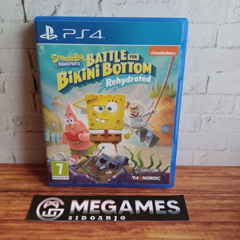 Kaset Bd Ps4 Spongebob Squarepants Battle For Bikini Bottom Rehydrated - Second