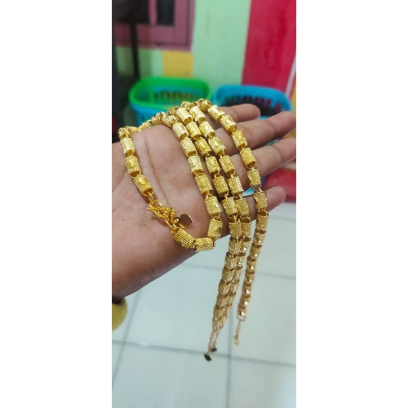 gelang bambu lapis emas